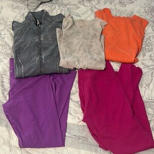 Lululemon Bundle - leggings, tanks, zip up